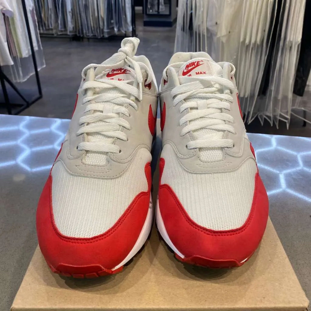 Nike Air Max 1 Anniversary Red (2017/2018 Restock Pair) Size 13 908375-103 - Pre-Owned (Replacement Box)