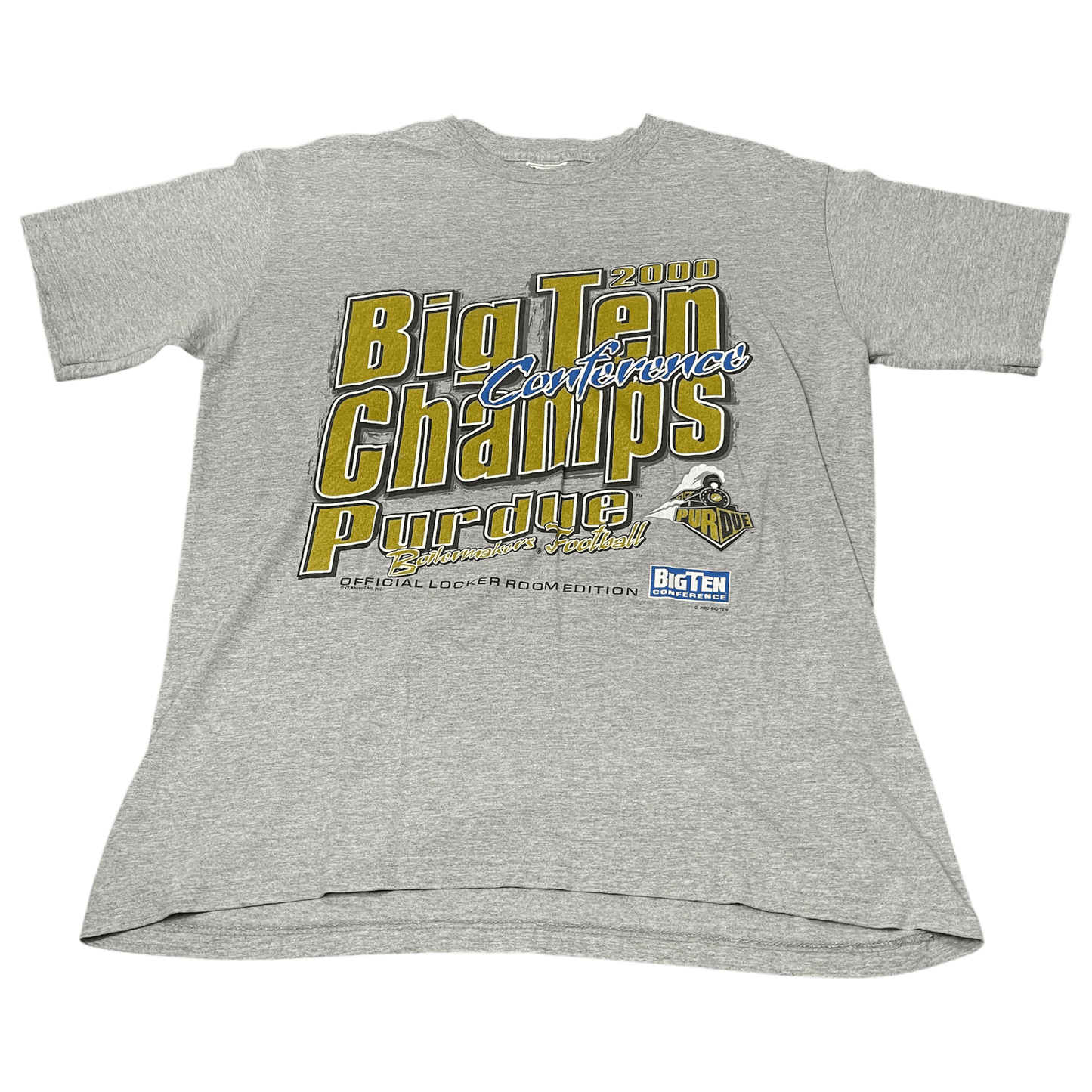 Vintage Purdue Football Big Ten 2000 Conference Champs T-Shirt - Used