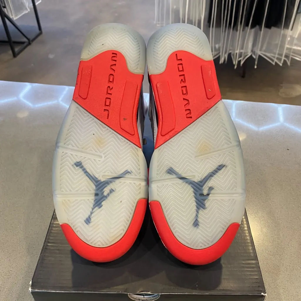 Jordan 5 Retro Fire Red Black Tongue (2025) (GS) Size 5.5Y HQ7980-101 - Pre-Owned