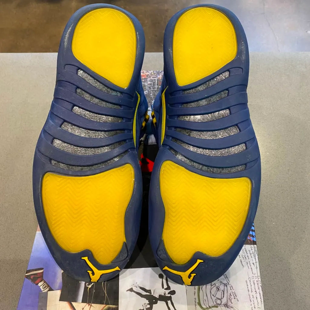 Jordan 12 Retro Michigan Size 8.5 BQ3180-407 - Pre-Owned