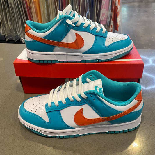 Nike Dunk Low Miami Dolphins Size 9 DV0833-102 - Pre-Owned