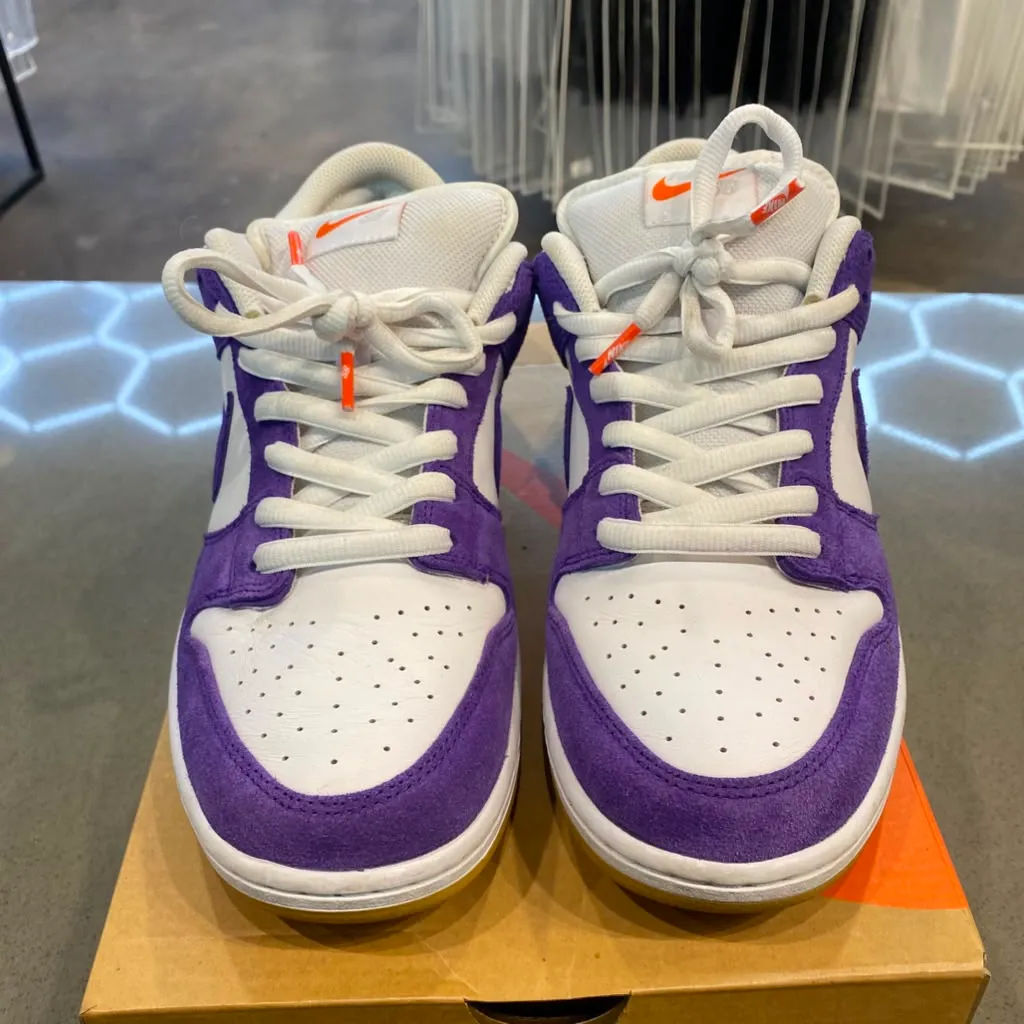 Nike SB Dunk Low Pro ISO Orange Label Court Purple Size 11.5 DV5464-500 - Pre-Owned