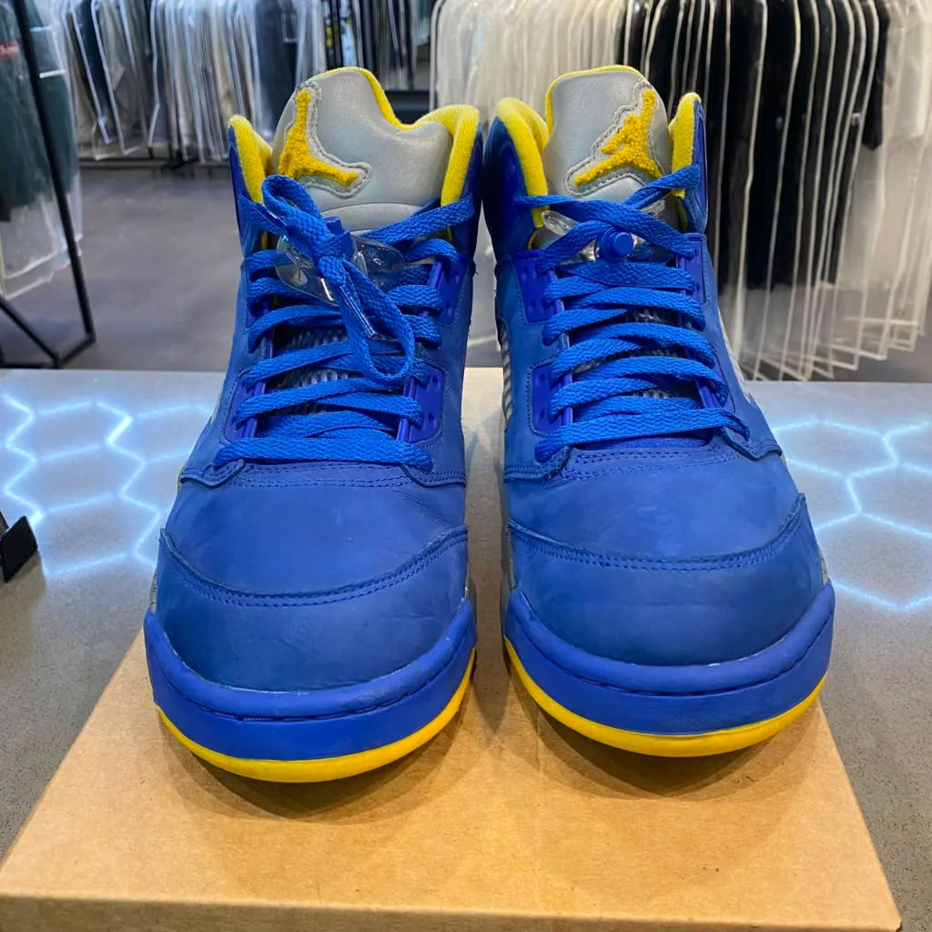 Jordan 5 Retro JSP Laney Varsity Royal Size 10.5 CD2720-400 - Pre-Owned (Replacement Box)