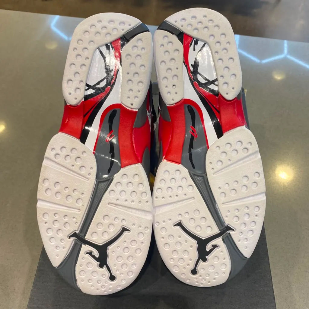 Jordan 8 Retro White True Red (2025) (GS) Size 7Y 305368-100 - Pre-Owned