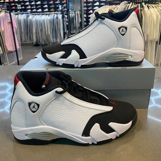 Jordan 14 Retro Black Toe (2024) Size 8.5 487471-160 - Pre-Owned