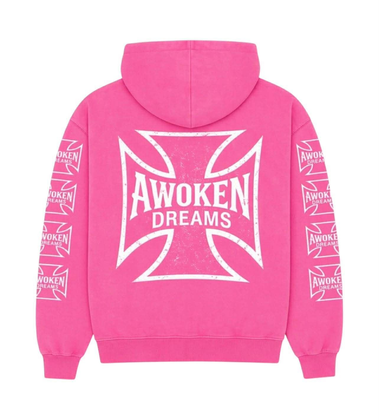 Awoken Dream West Coast Chopper Hoodie Pink
