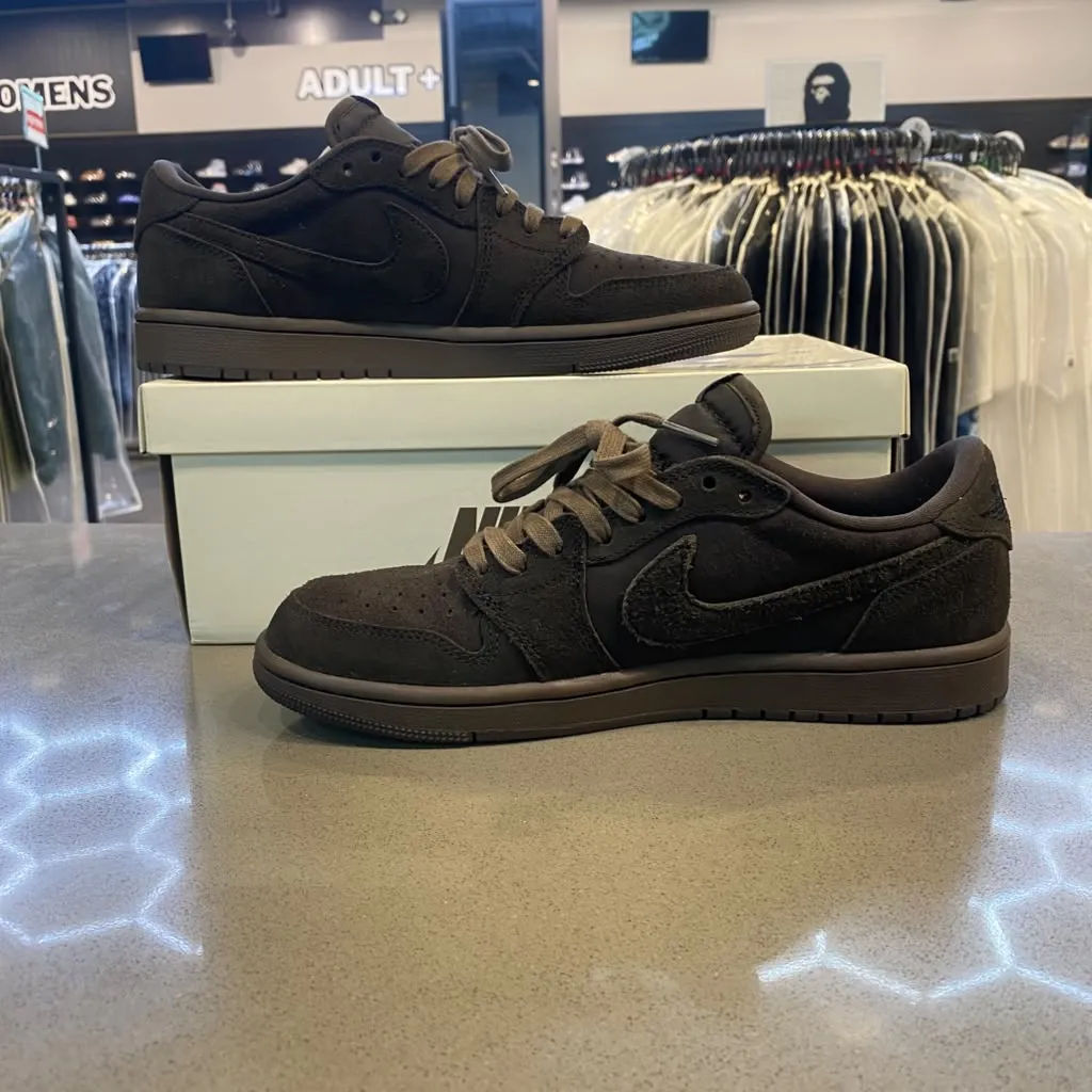 Jordan 1 Retro Low OG SP Travis Scott Velvet Brown Size 8.5 DM7866-202 - Pre-Owned