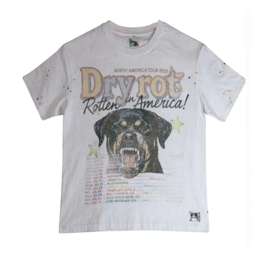 Dry Rot Rotten In America Tour Tee White