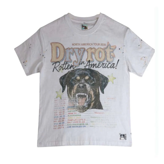 Dry Rot Rotten In America Tour Tee White