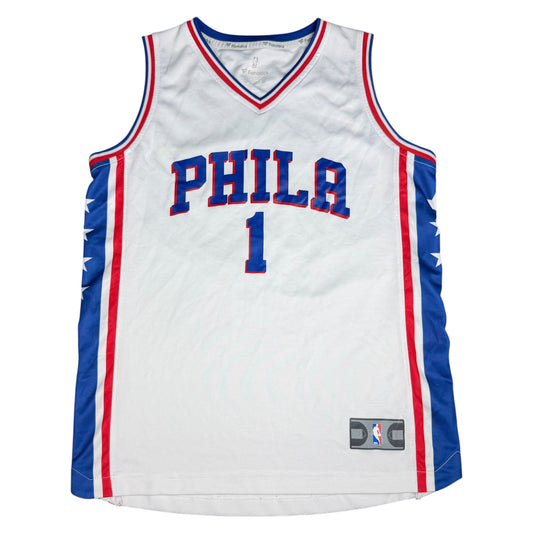 NBA Landry Shamet #1 Philadelphia 76ers Authentic Fanatics Basketball Jersey - Used/Worn