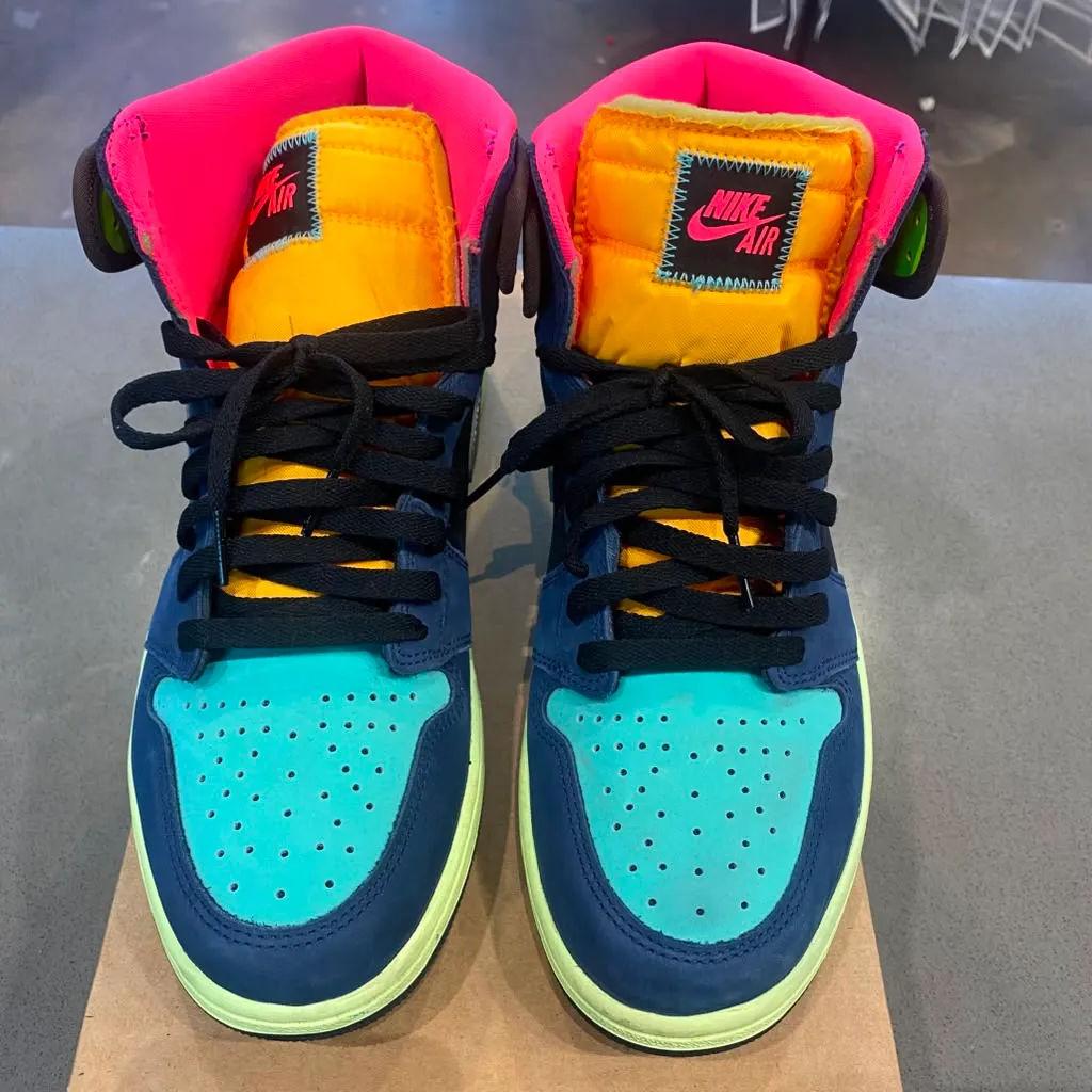 Jordan 1 Retro High Tokyo Bio Hack Size 10.5 555088-201 - Pre-Owned (Replacement Box)