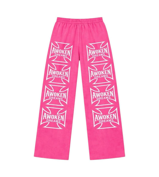 Awoken Dream West Coast Chopper Sweats Pink