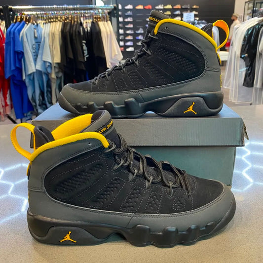 Jordan 9 Retro Dark Charcoal University Gold (GS) Size 6.5Y 302359-070 - Pre-Owned