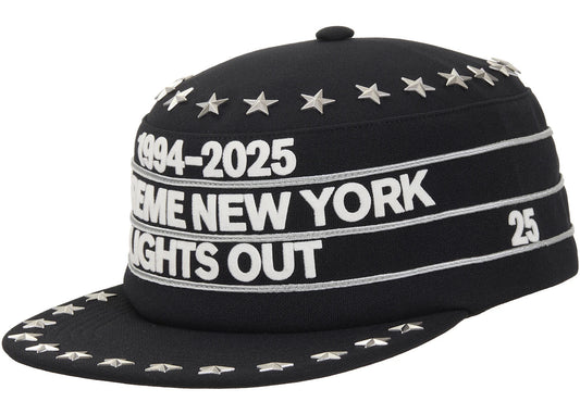 Supreme Stars Studded Pillbox Hat Black