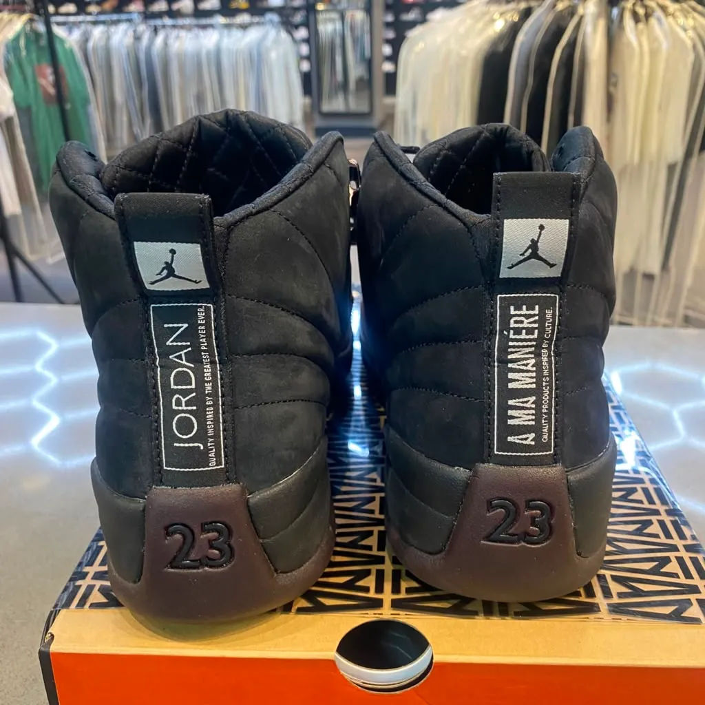 Jordan 12 Retro SP A Ma Maniére Black (Women's) Size 9.5 DV6989-001 - Pre-Owned