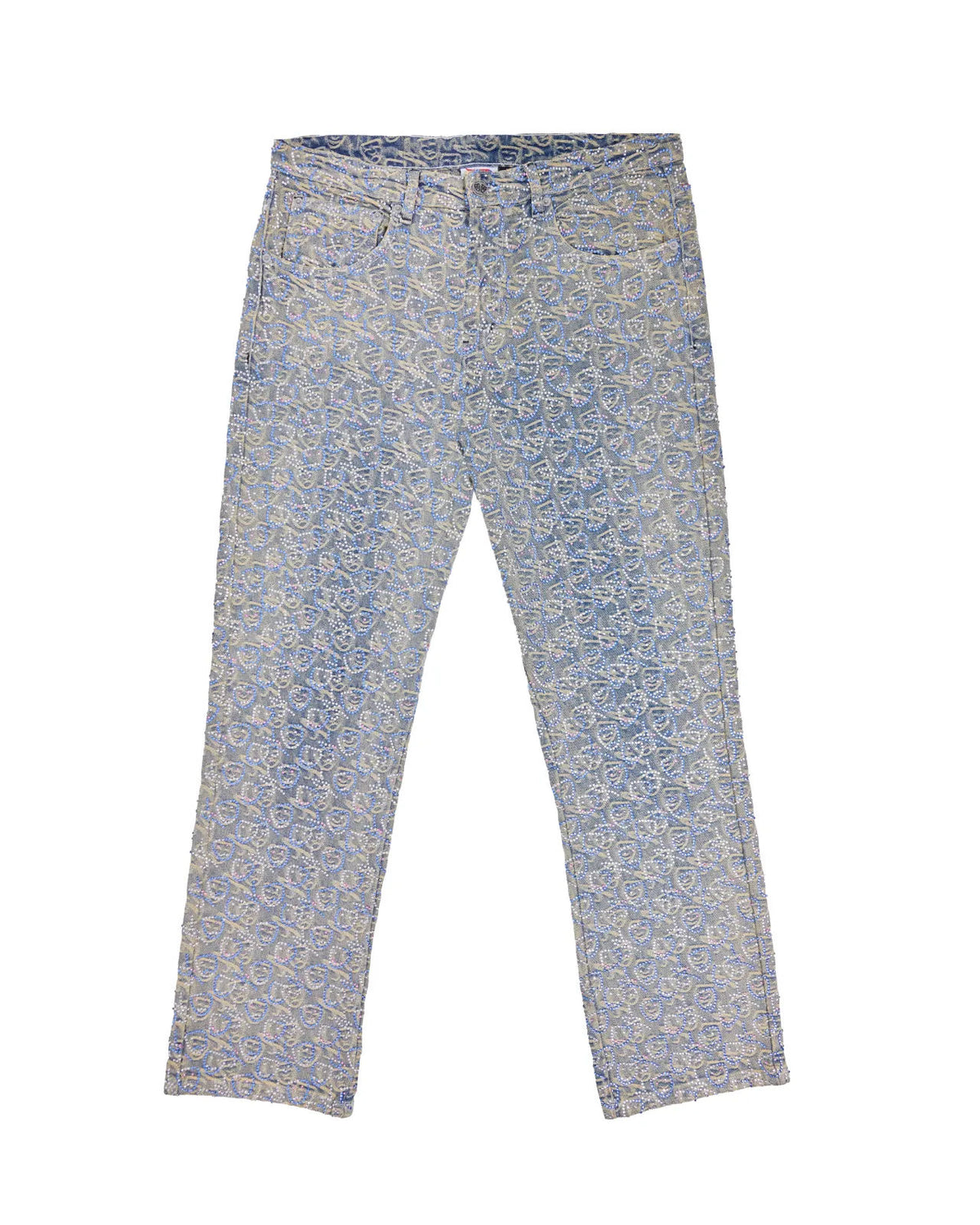 Asaali Rhinestone Jacquard Denim