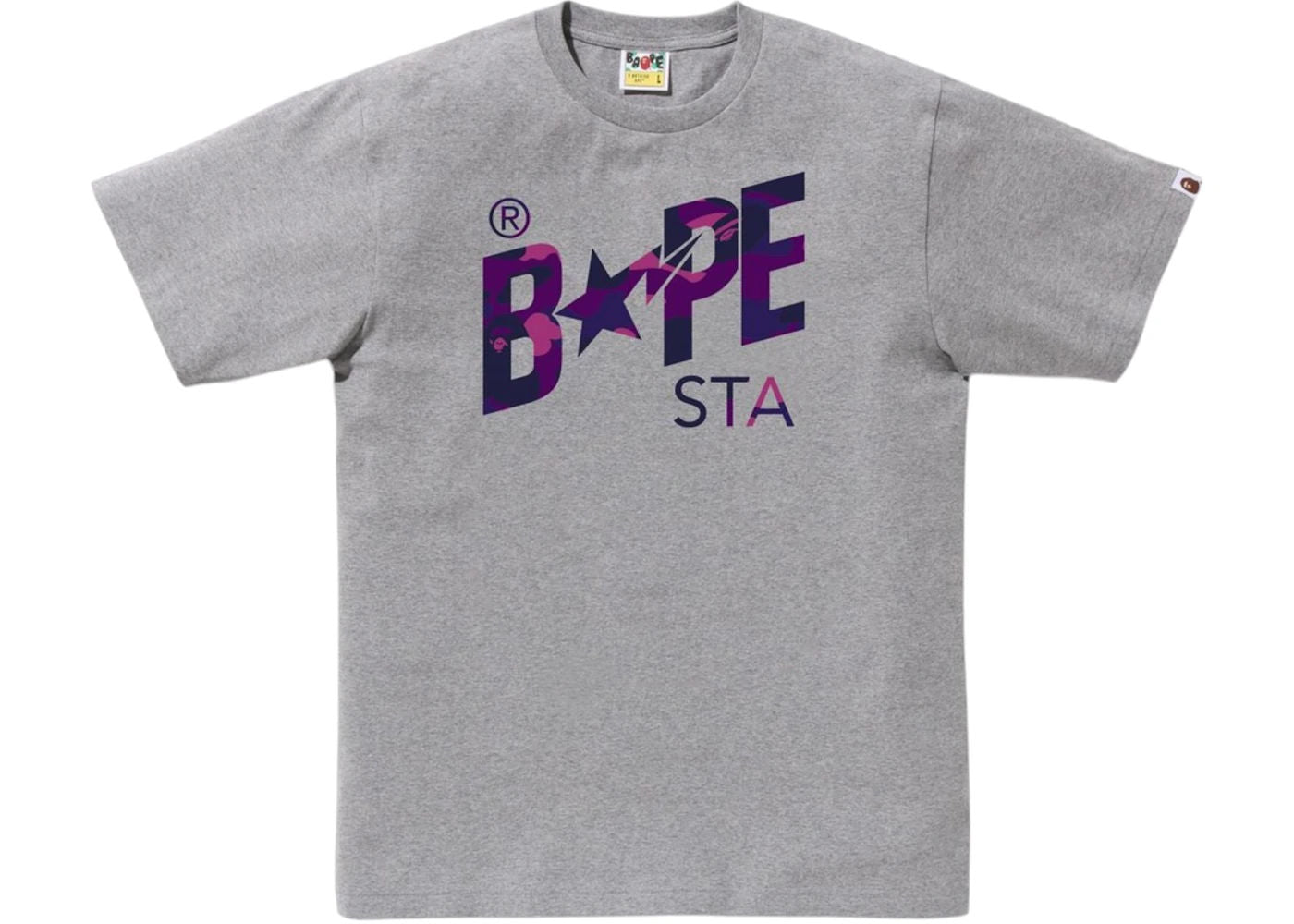 BAPE Color Camo Bape Sta Logo Tee Tee Gray