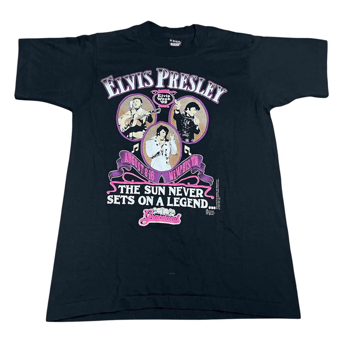 Vintage 1992 Elvis Presley Portrait T-Shirt - Used