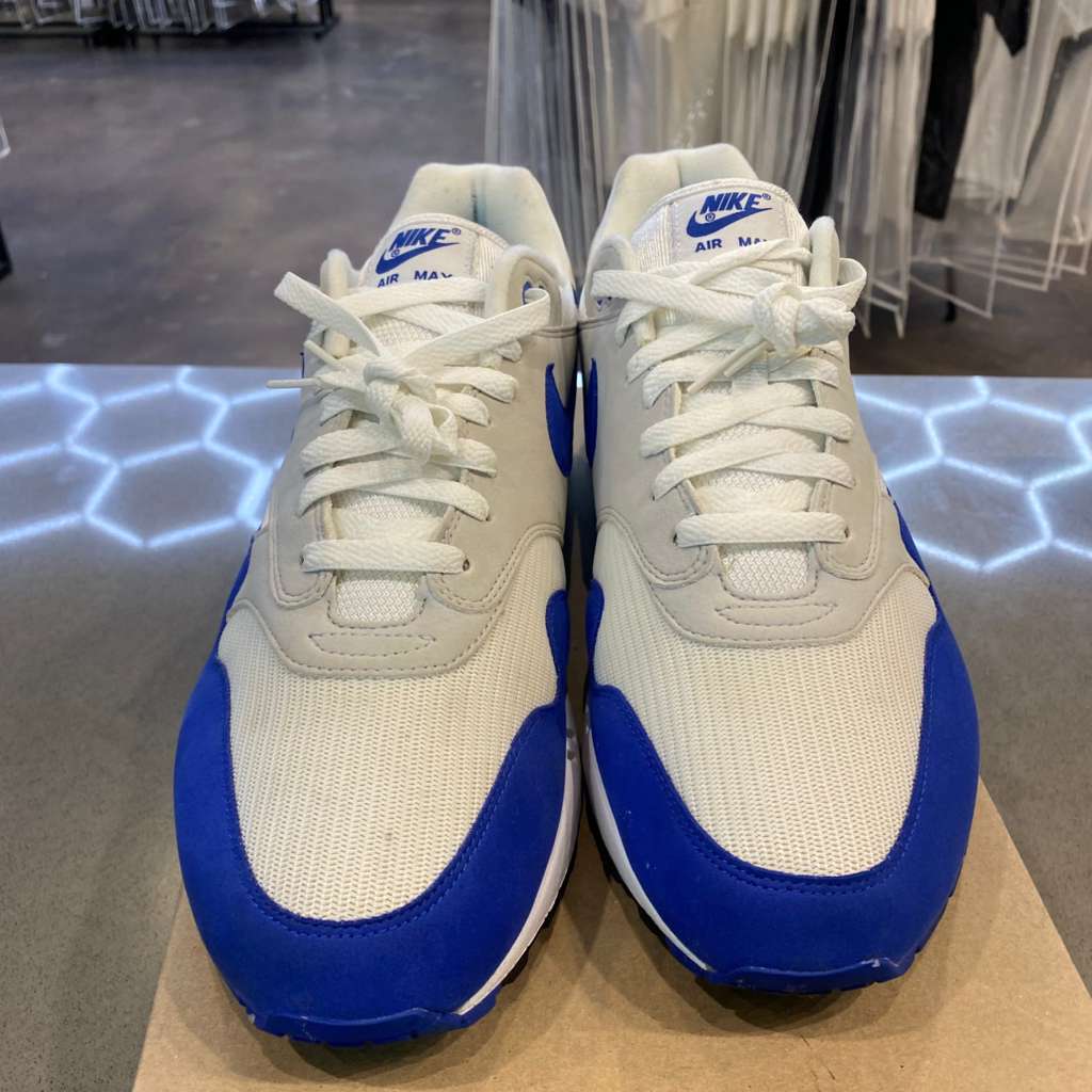 Nike Air Max 1 Anniversary Royal (2017 Restock) Size 13 908375-102 - Pre-Owned (Replacement Box)