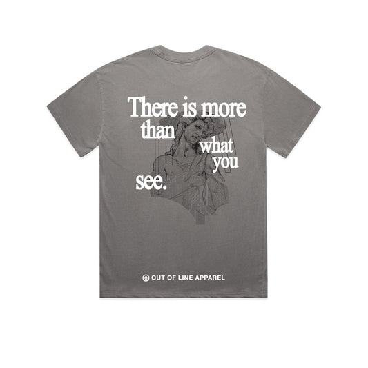 "There is More" V2 -2" Faded Grey Tee