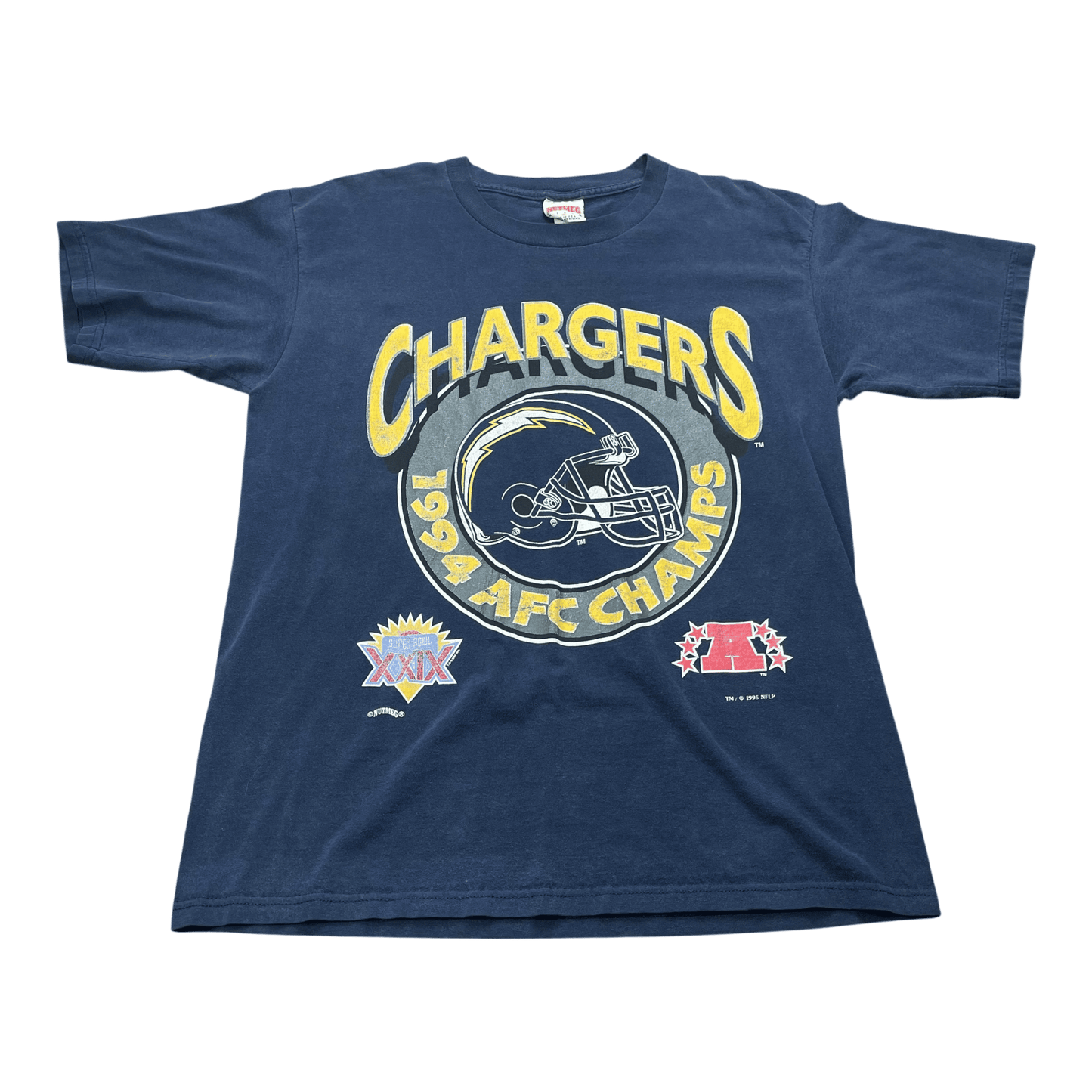 Vintage 1994 NFL Chargers AFC Champs T-Shirt - Used