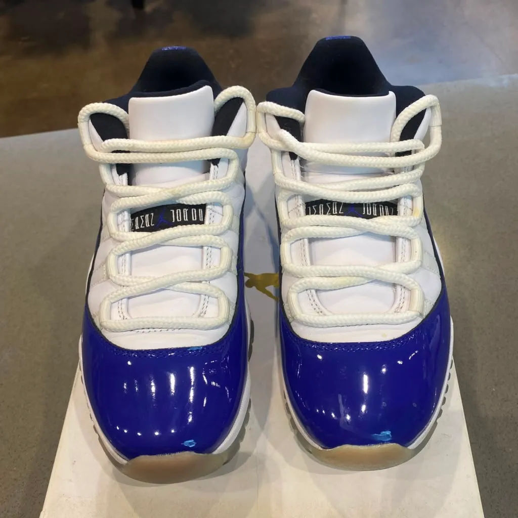 Jordan 11 Retro Low White Concord (Women's) Size 7.5W AH7860-100 - Pre-Owned
