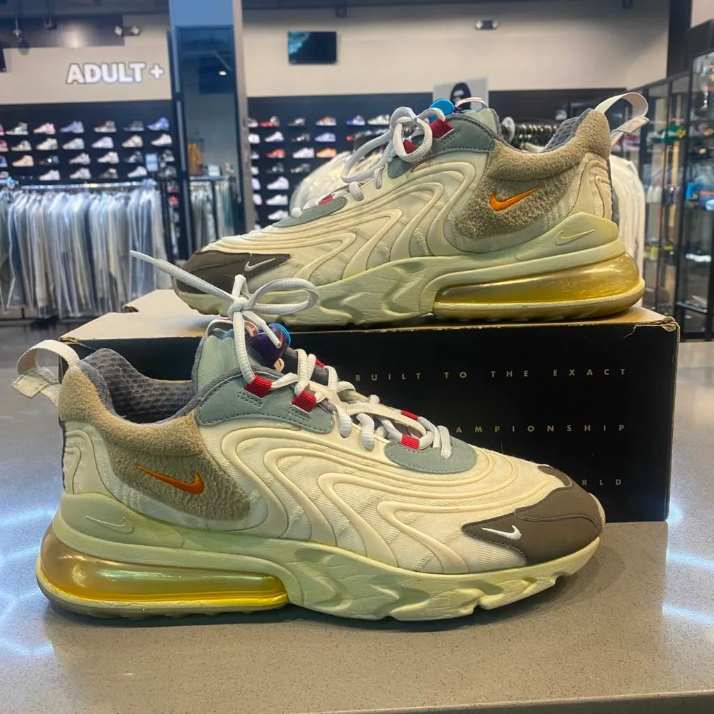 Nike Air Max 270 React ENG Travis Scott Cactus Trails Size 11 CT2864-200 - Pre-Owned