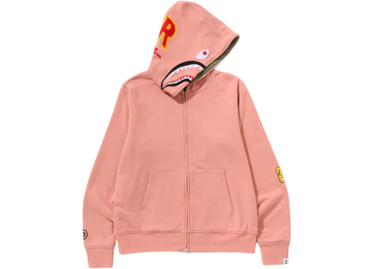 BAPE 2nd Shark Full Zip Hoodie (SS25) Pink