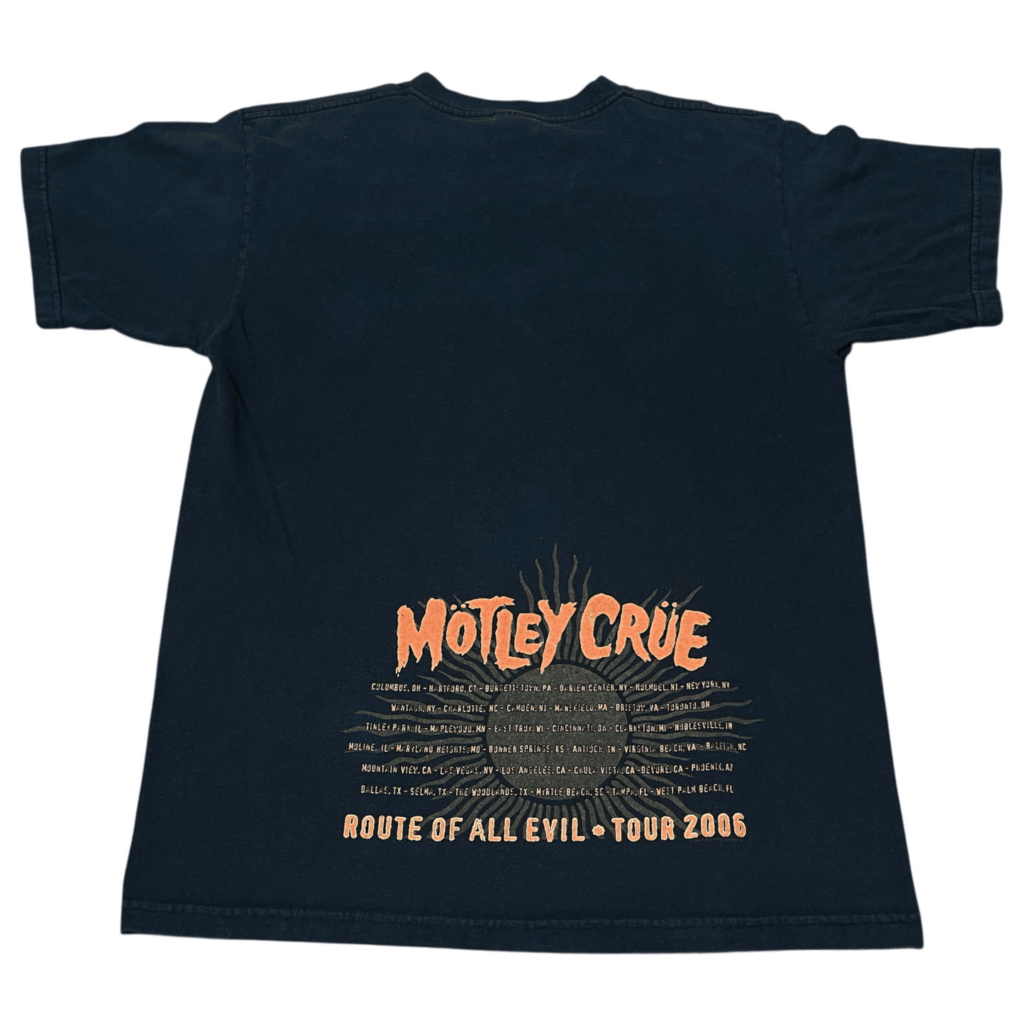 Vintage Motley Crue 2006 Tour Band T-Shirt - Used