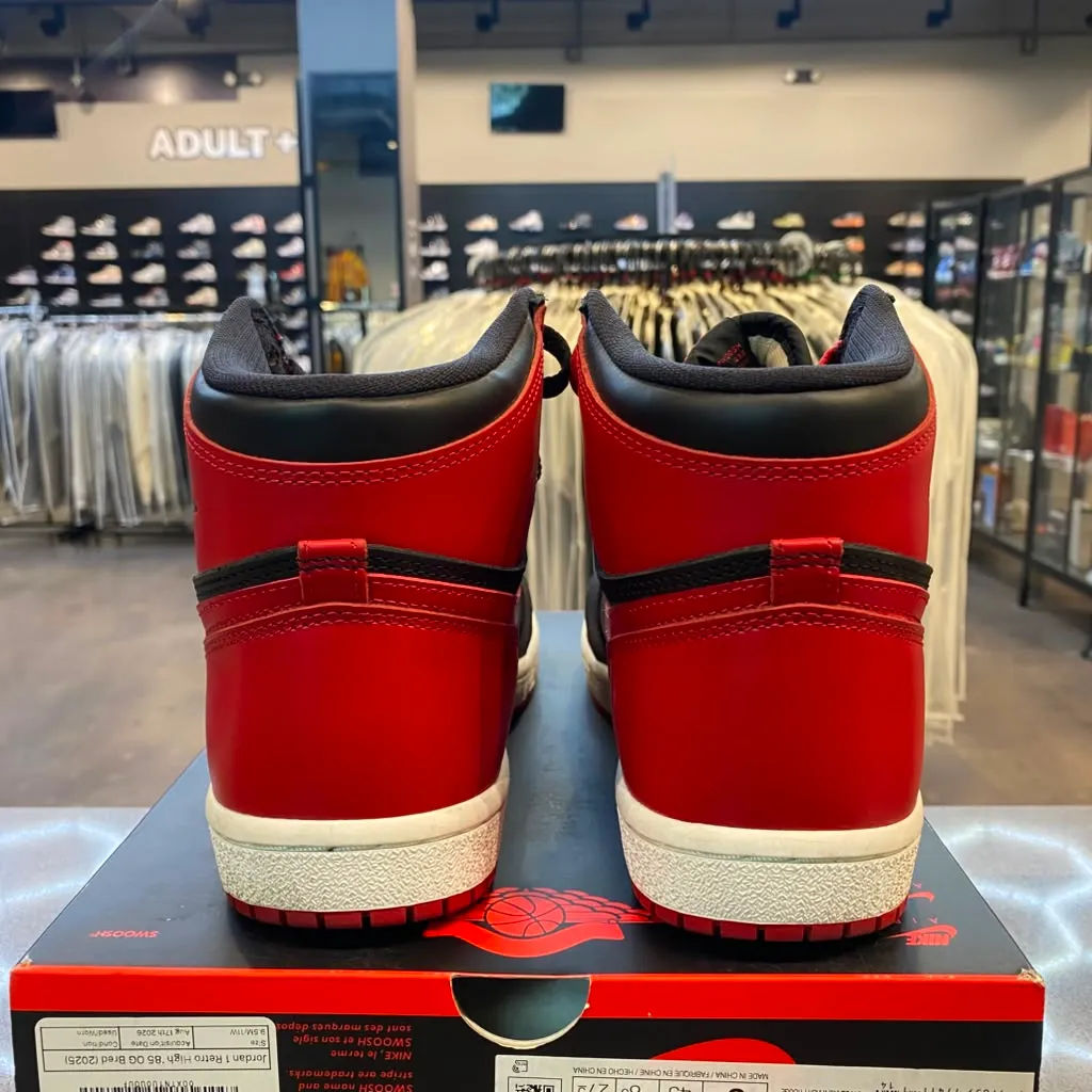 Jordan 1 Retro High '85 OG Bred (2025) Size 9.5 HV6674-067 - Pre-Owned