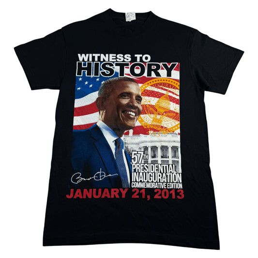 Barack Obama Witness to History President 2013 T-Shirt - Used/Worn