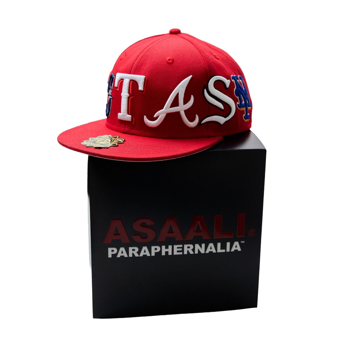 Asaali x Paraphernalia Baseball Fitted Cap Red