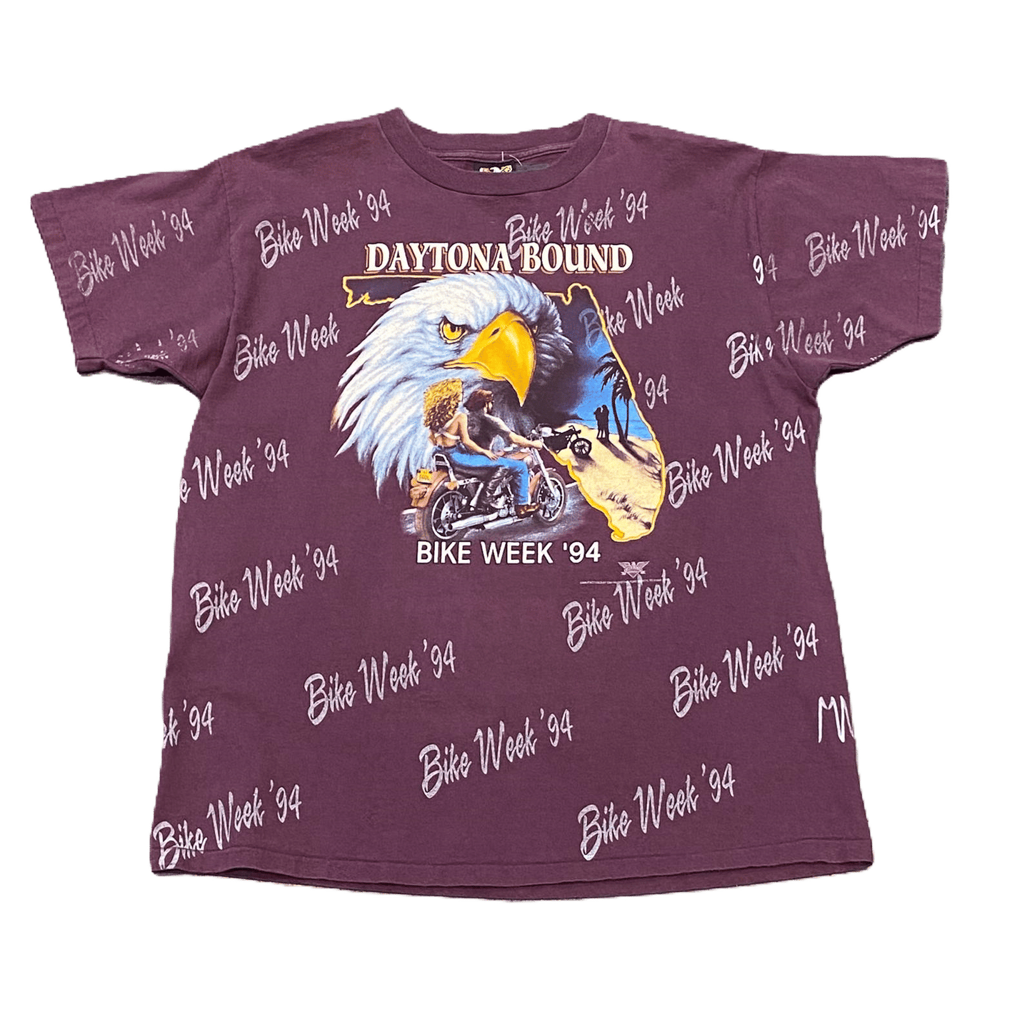 1994 Daytona Bike Week 3D Emblem T-Shirt - Used/Worn