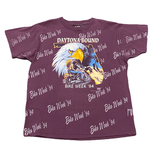 1994 Daytona Bike Week 3D Emblem T-Shirt - Used/Worn