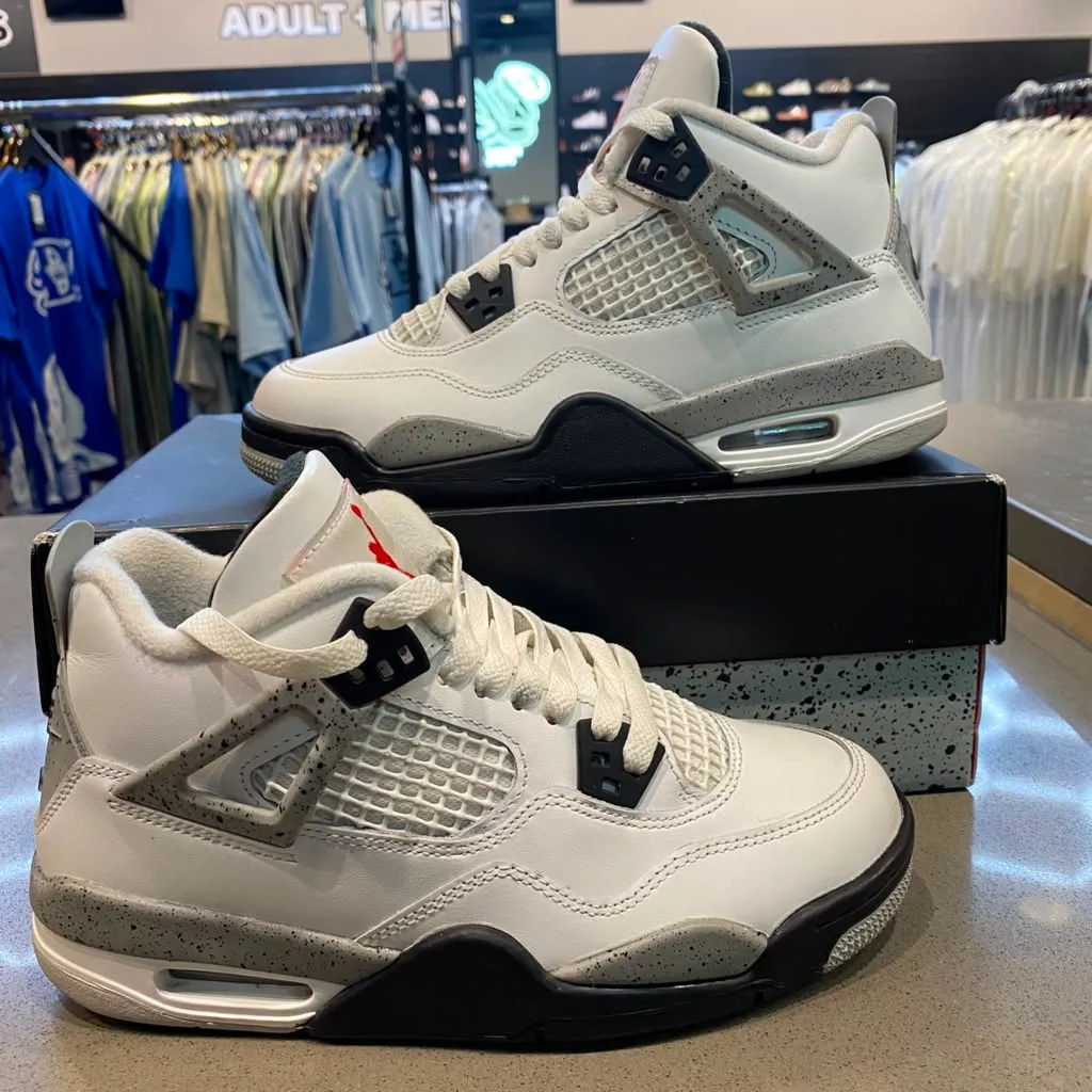 Jordan 4 Retro White Cement (2025) (GS) Size 5.5Y IB4171-100 - Pre-Owned