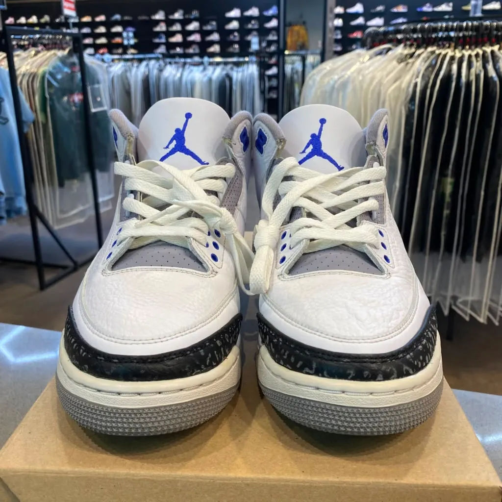 Jordan 3 Retro Racer Blue Size 10 CT8532-145 - Pre-Owned (Replacement Box)