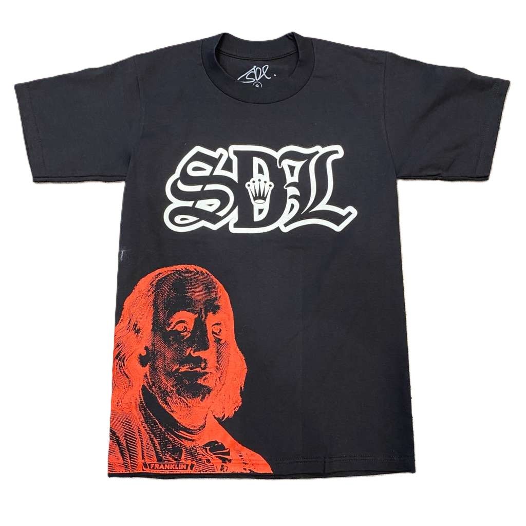 SDL Crown Logo Benjamin Tee Black/Red