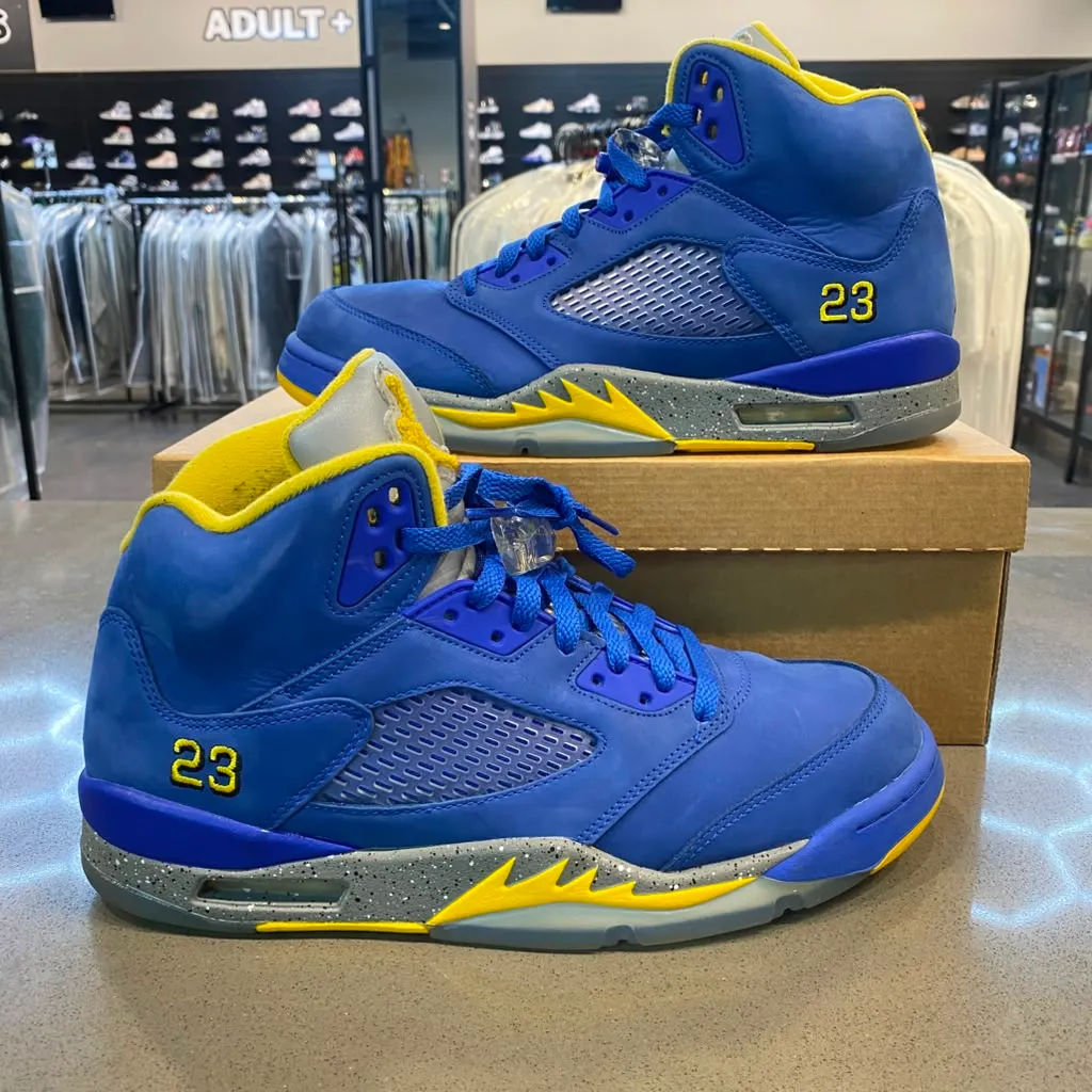 Jordan 5 Retro JSP Laney Varsity Royal Size 10.5 CD2720-400 - Pre-Owned (Replacement Box)