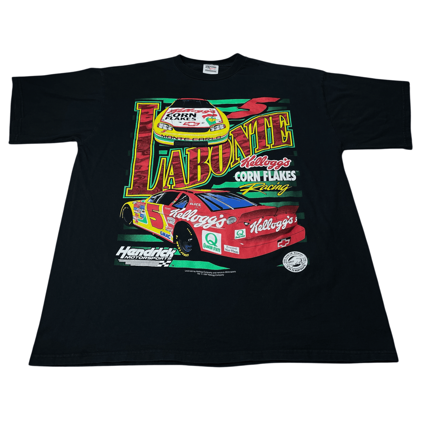 Vintage 1996 NASCAR Terry Labonte #5 Winston Cup Champion T-Shirt - Used/Worn