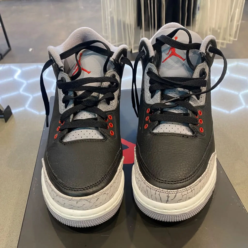 Jordan 3 Retro Black Cement (2024) (GS) Size 7Y DM0967-010 - Pre-Owned