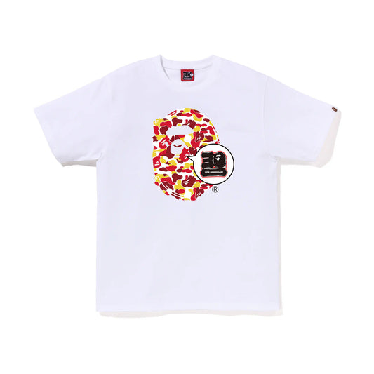 BAPE Store Beijing Bape 30th Anniversary Ape Head Tee White
