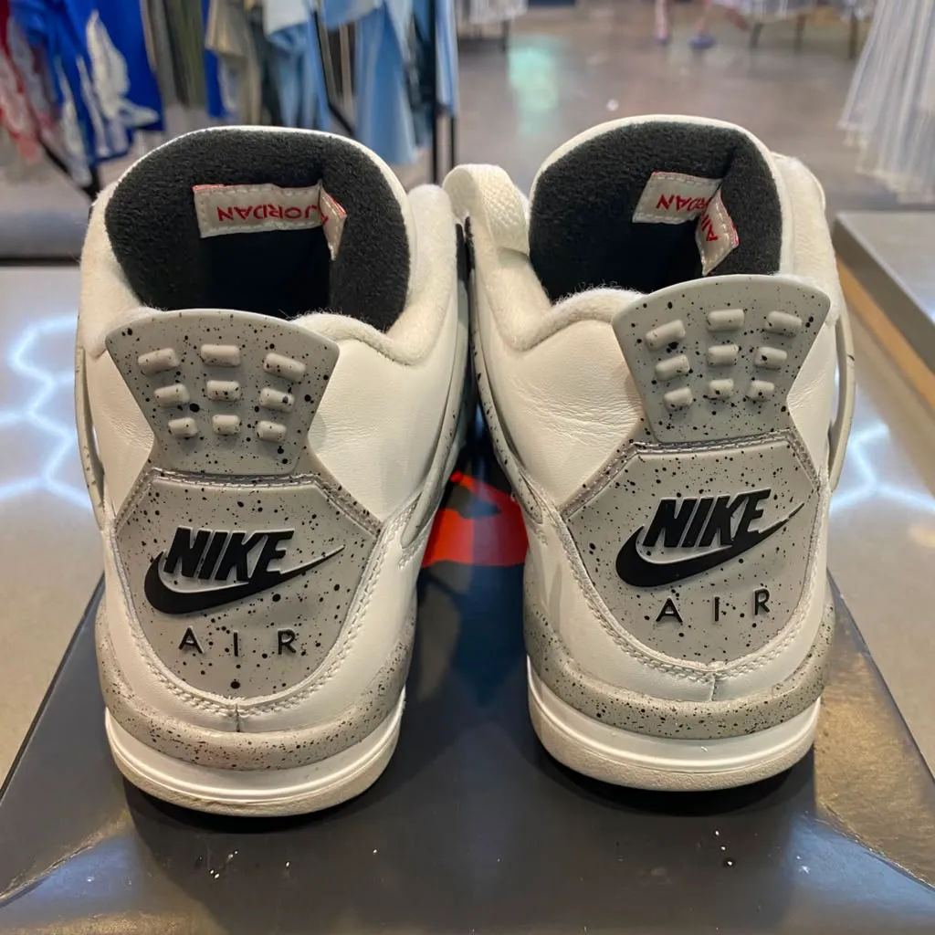 Jordan 4 Retro White Cement (2025) (GS) Size 5.5Y IB4171-100 - Pre-Owned