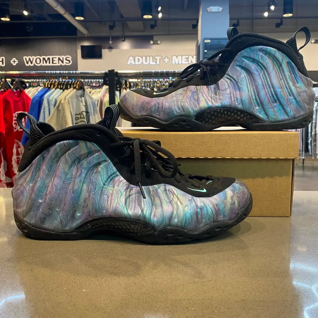 Nike Air Foamposite One Abalone Size 11.5 575420-009 - Pre-Owned (Replacement Box)
