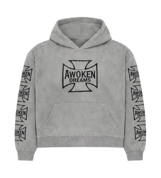 Awoken Dream West Coast Chopper Hoodie Grey