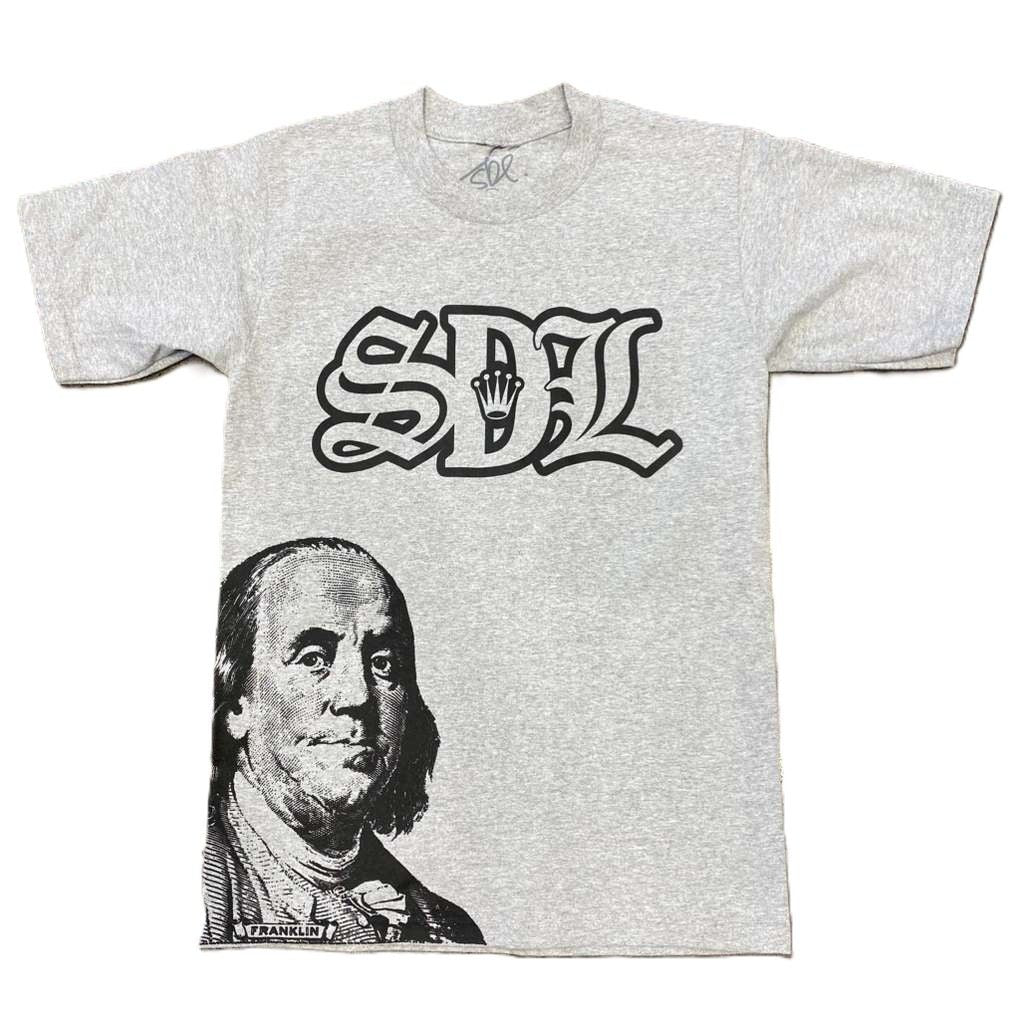 SDL Crown Logo Benjamin Tee Grey/Black