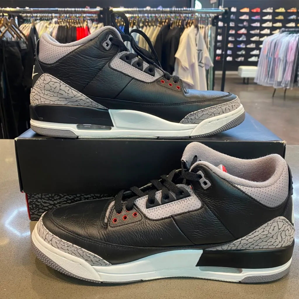 Jordan 3 Retro OG Black Cement (2024) Size 11 DN3707-010 - Pre-Owned