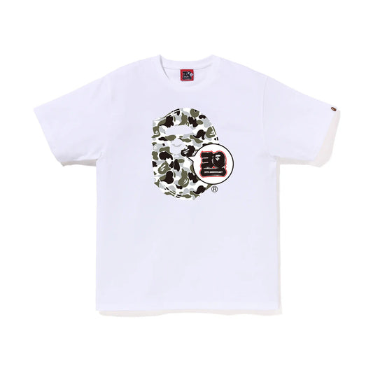 BAPE Store Kyoto Bape 30th Anniversary Ape Head Tee White
