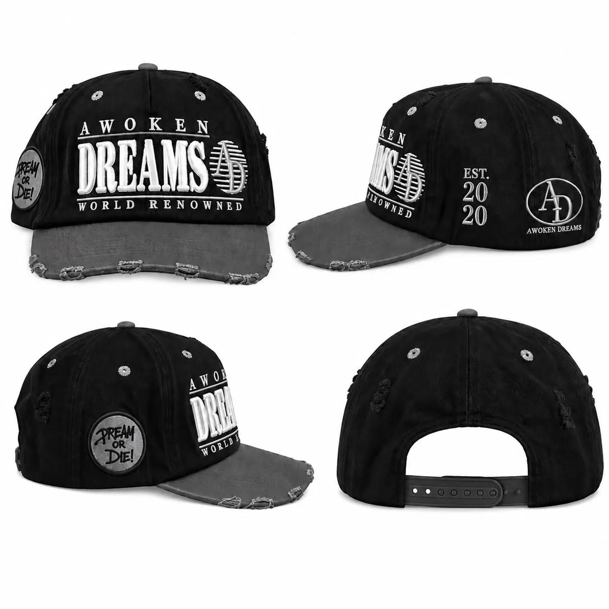 Awoken Dreams Dream or Die! Trucker Hat Black