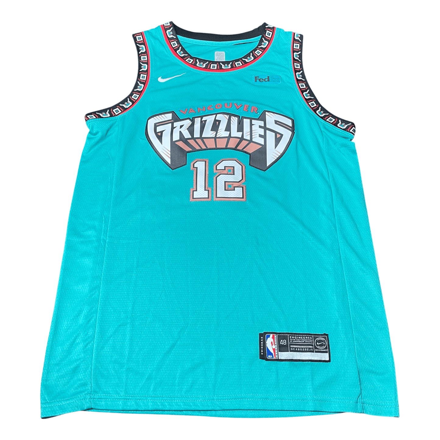 NBA Vancouver Memphis Grizzlies Ja Morant #12 Throwback Nike Jersey - Used/Worn