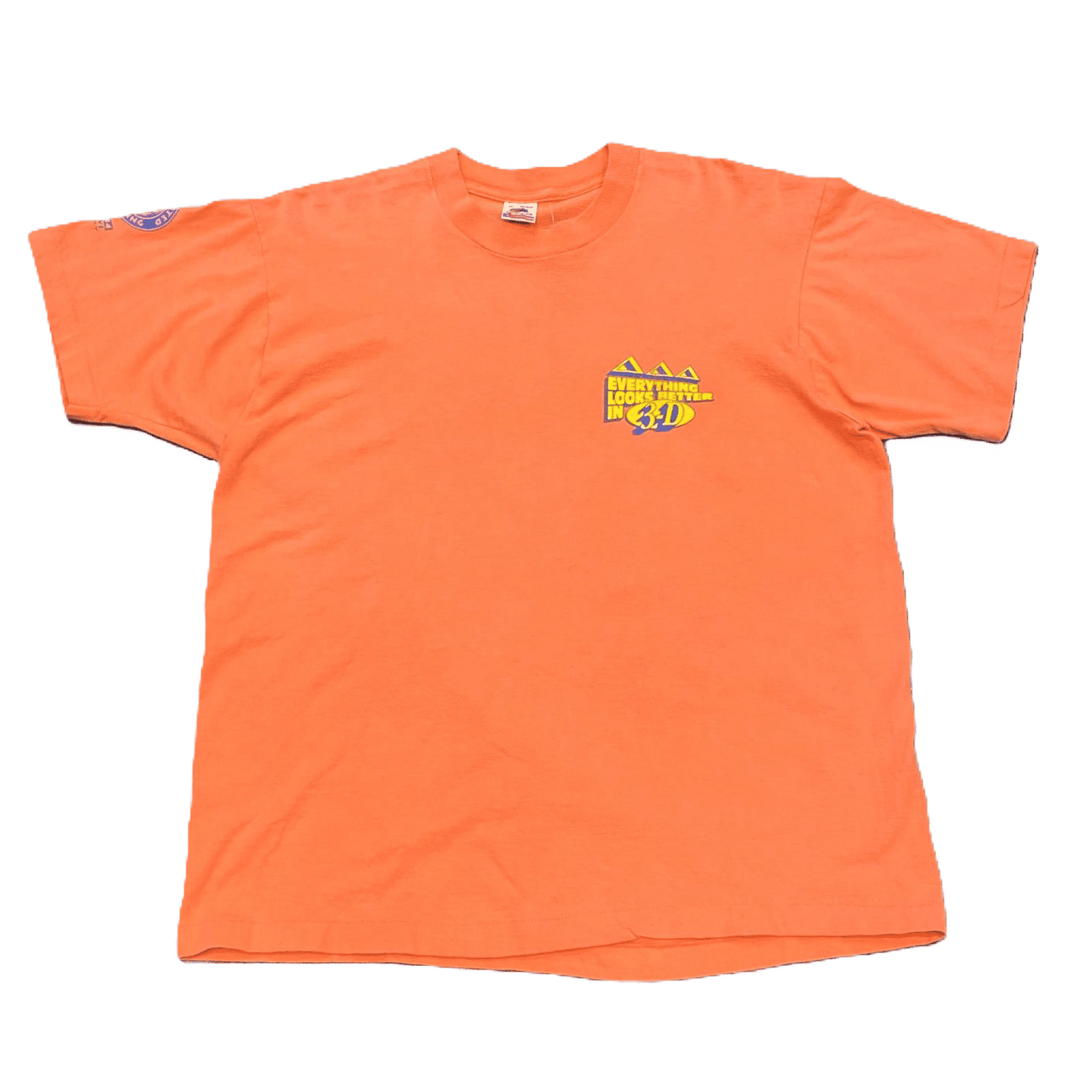 1992 Everything Looks Better In 3D Tri Delta Rush T Shirt - Used/Worn